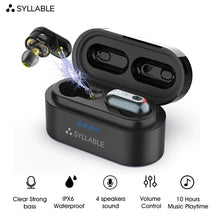 Загрузить изображение в средство просмотра галереи, Original SYLLABLE S101 QCC3020 Chip bluetooth V5.0 bass earphones 10 hours headset noise reduction S101 Volume control