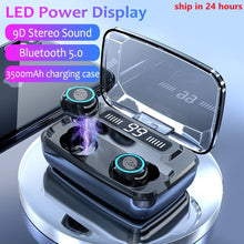 Charger l&#39;image dans la galerie, FMJ Bluetooth Wireless Earphones with LED display
