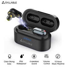 Load image into Gallery viewer, Original SYLLABLE S101 QCC3020 Chip bluetooth V5.0 bass earphones 10 hours headset noise reduction S101 Volume control
