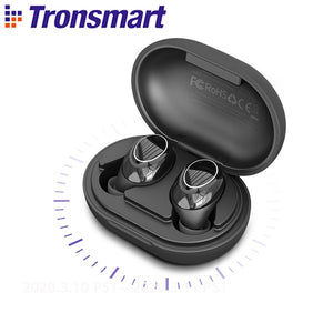 Tronsmart Onyx Neo APTX Bluetooth Earphone TWS Wireless Earbuds with Qualcomm Chip, Volume Control, 24H Playtime