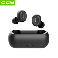将图片加载到图库查看器，QCY qs1 TWS 5.0 Bluetooth headphones 3D stereo wireless earphones with dual microphone
