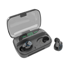 将图片加载到图库查看器，Bluetooth Earphone V5.0 M11 TWS Touch Control Stereo Sport Wireless Headphones  Noise-Reduction Earbuds Headset with Power bank
