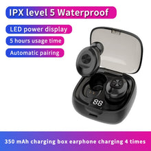 将图片加载到图库查看器，Bluetooth Earphone Wireless headphone Sport Earpiece Mini Headset Stereo Sound  In Ear IPX5 Waterproof tws 5.0   power display
