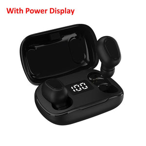 Bluetooth Earphone Wireless Earbuds LED Display 5.0 TWS Headsets Dual Earbuds Bass Sound for Huawei Xiaomi Iphone Samsung Phone