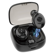 将图片加载到图库查看器，Bluetooth Earphone Wireless headphone Sport Earpiece Mini Headset Stereo Sound  In Ear IPX5 Waterproof tws 5.0   power display
